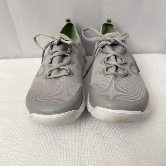 OOFOS OOmg Sport LS Comfort Recovery Mens Size 11 Gray White Lace Up Shoes main image 5